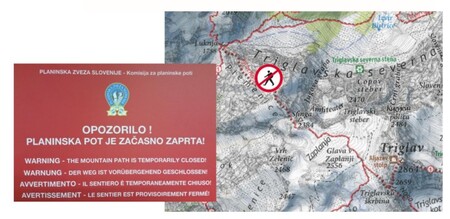 Oviran prehod odseka planinske poti Kredarica – Mali Triglav