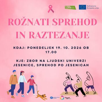 Rožnati sprehod - 19.10. ob 17.00